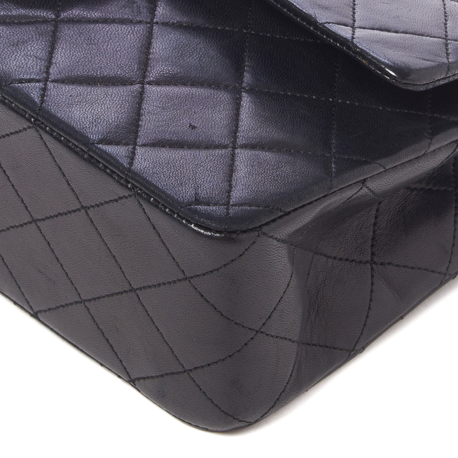 Chanel Lambskin Quilted Medium Double Flap Black 4 of 9