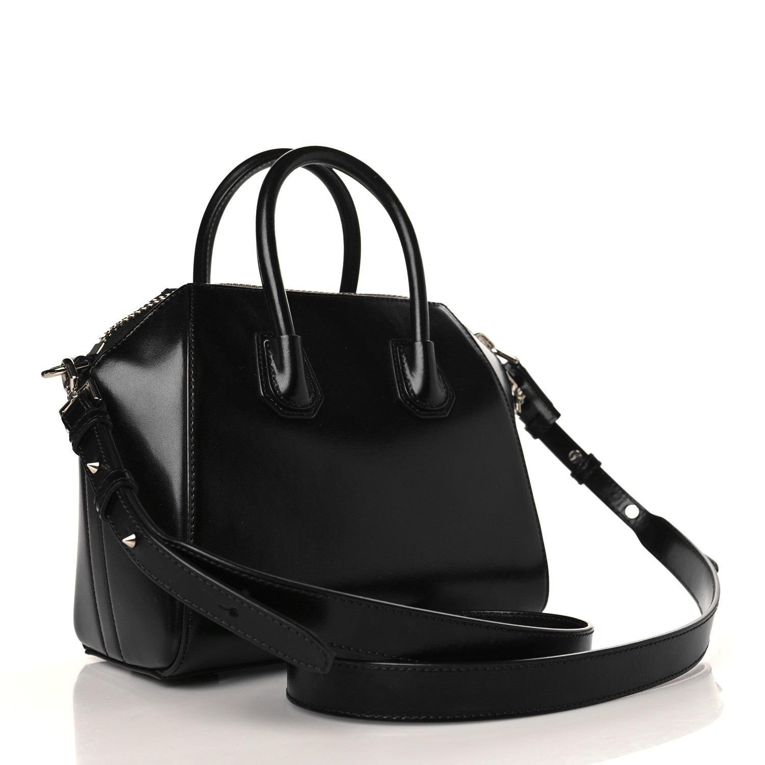 Givenchy Shiny Lord Calfskin Mini Antigona Black 3 of 9