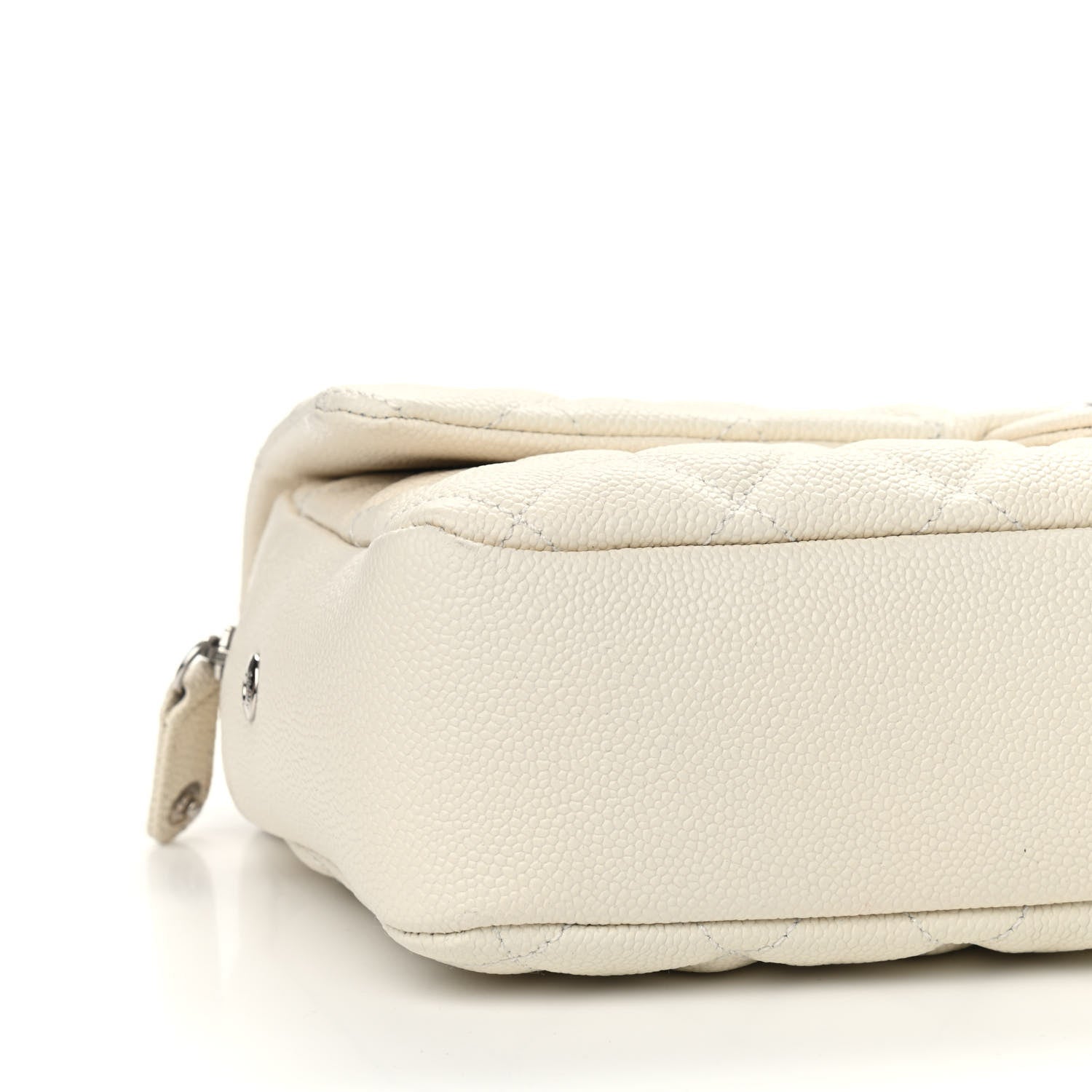 Chanel Caviar Quilted Jumbo Easy Flap Dark White 7 of 9