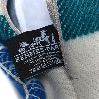 Hermes Wool Cashmere Avalon Piano Pillow Cobalt 3 of 3