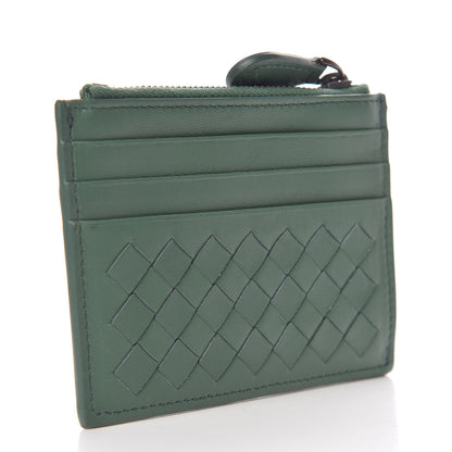 Bottega Veneta Nappa Intrecciato Card Wallet Emerald Green 3 of 7