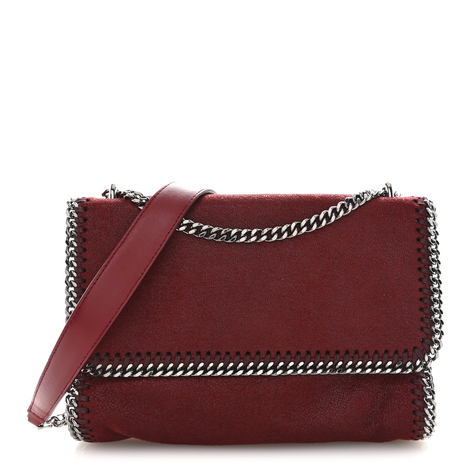 Stella McCartney Shaggy Deer Falabella Messenger Bag Ruby 1 of 10