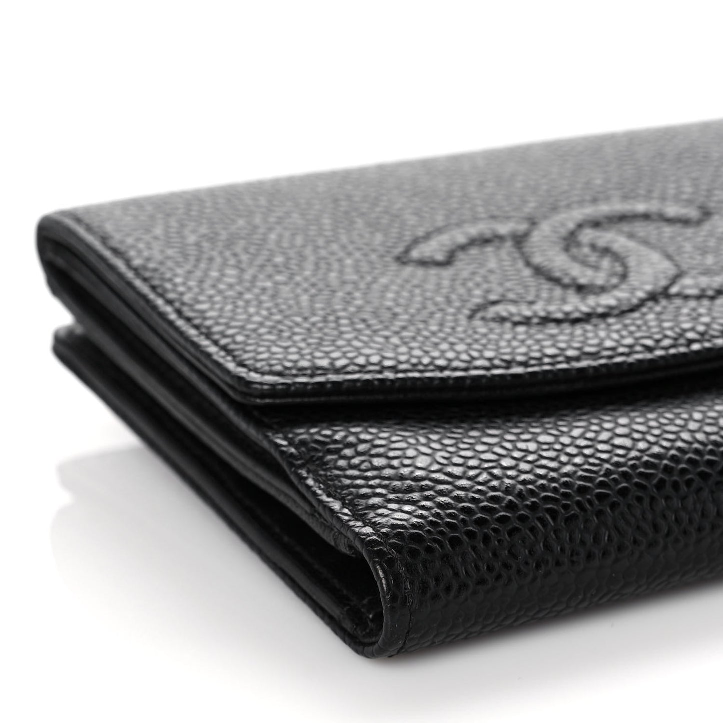 Caviar Timeless CC Flap Wallet Black