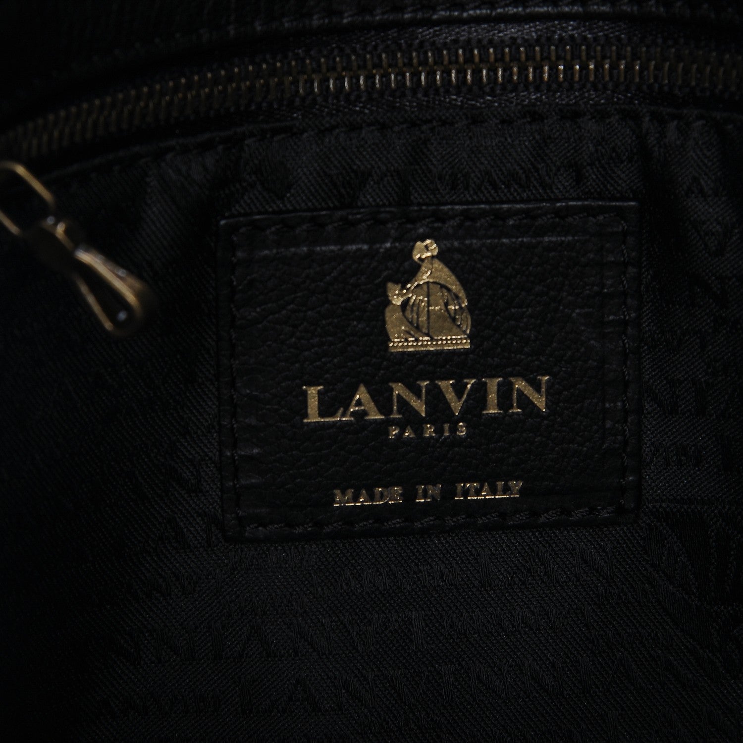 Lanvin Goatskin Medium Happy Shoulder Bag Black 7 of 9