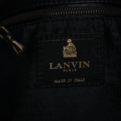 Lanvin Goatskin Medium Happy Shoulder Bag Black 7 of 9