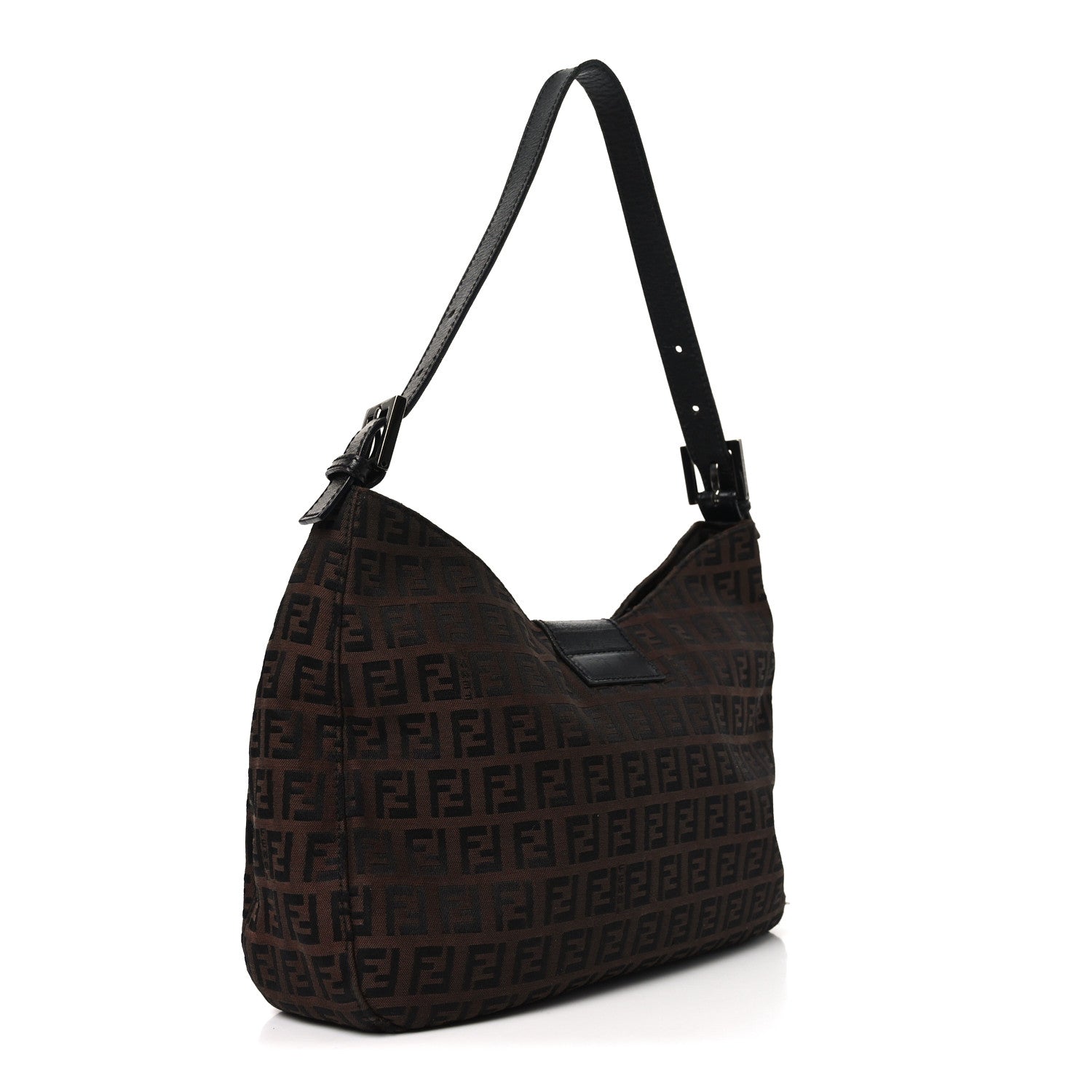 Fendi Zucchino Vitello Hobo Black Moro 3 of 9