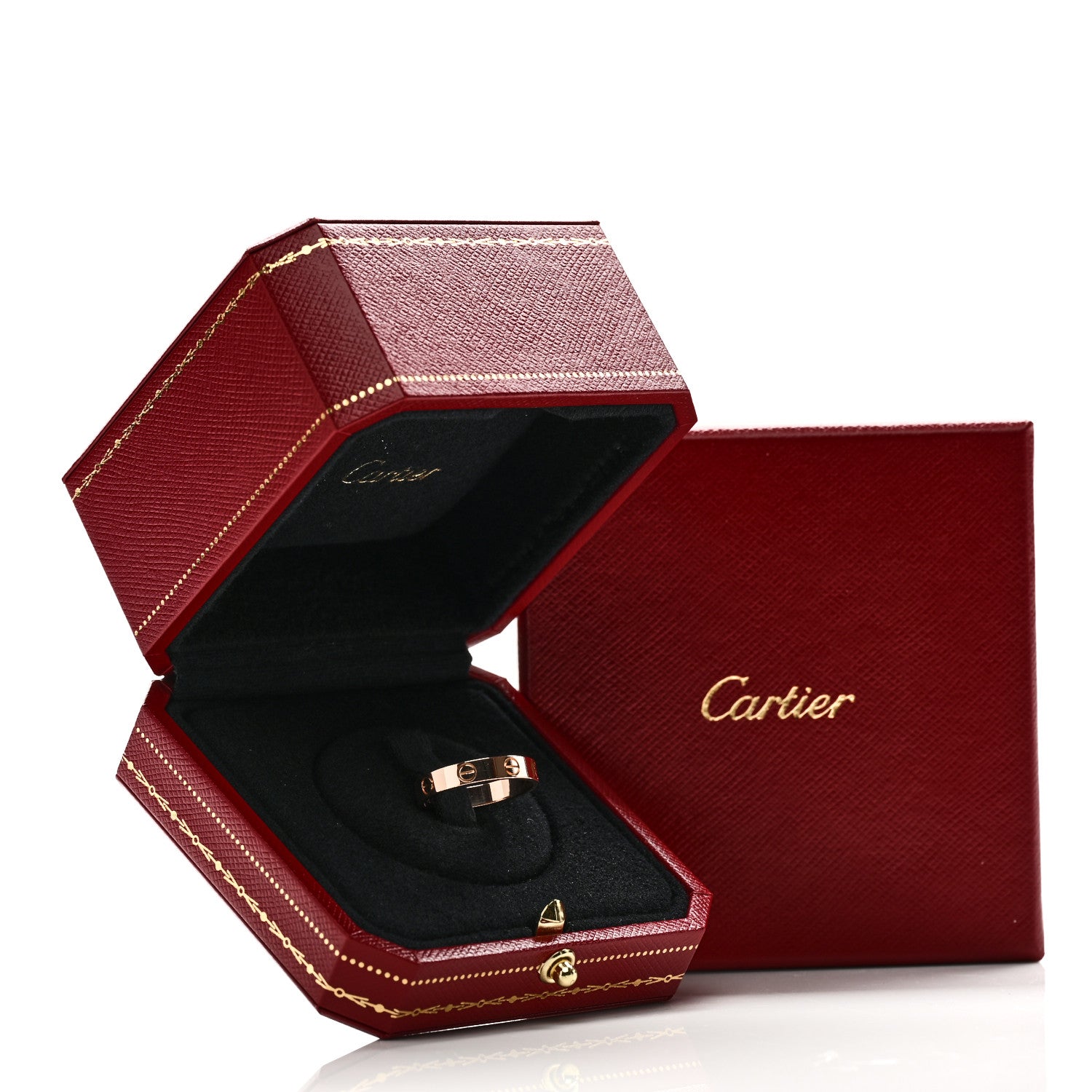 Cartier 18K Pink Gold 3.5mm LOVE Wedding Band Ring 53 6.5 5 of 5