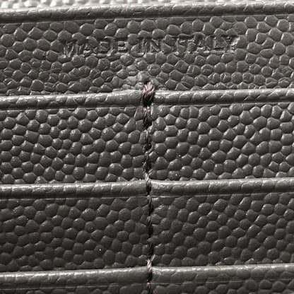 Saint Laurent Grain De Poudre Matelasse Chevron Monogram Flap Wallet Fog 7 of 10