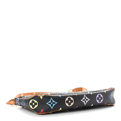 Louis Vuitton Monogram Multicolor Pochette Accessories Black 4 of 13