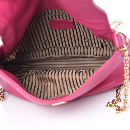 Fendi Vitello Flamingo Fendista Pouchette Crossbody Lampone 5 of 17