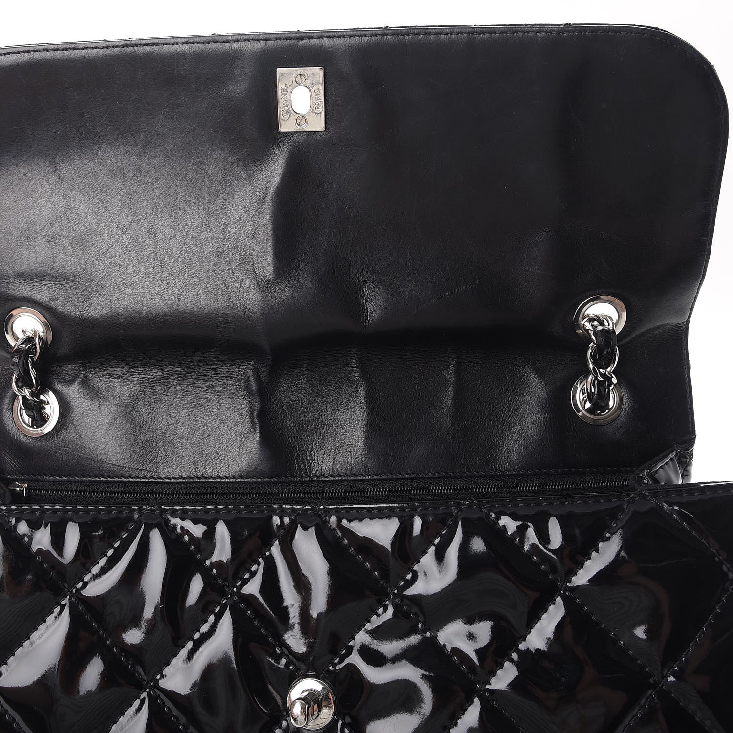 Chanel Vinyl Quilted In the Business Flap Bag Black 8 of 11