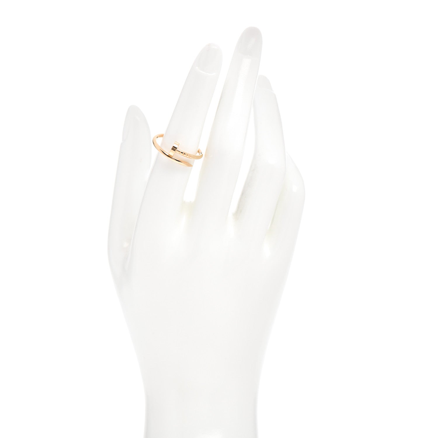 Cartier 18K Yellow Gold Small Juste Un Clou Ring 53 6.5 2 of 5