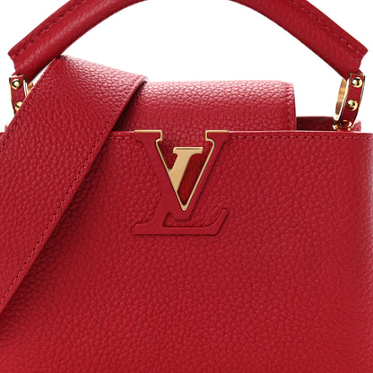 Louis Vuitton Taurillon Mini Capucines Scarlet 7 of 10