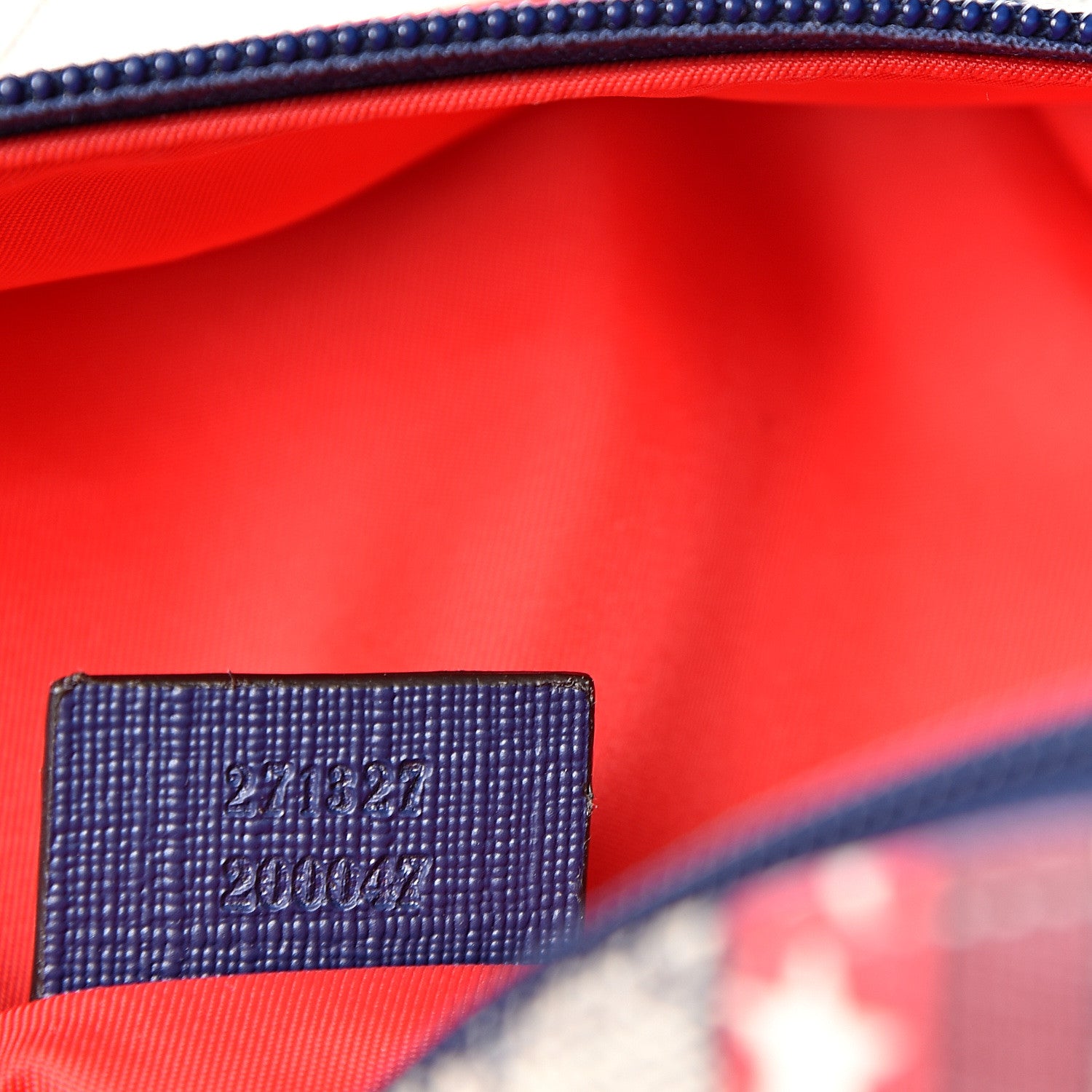 Gucci GG Supreme Monogram Children's Backpack Red White Blue 6 of 9