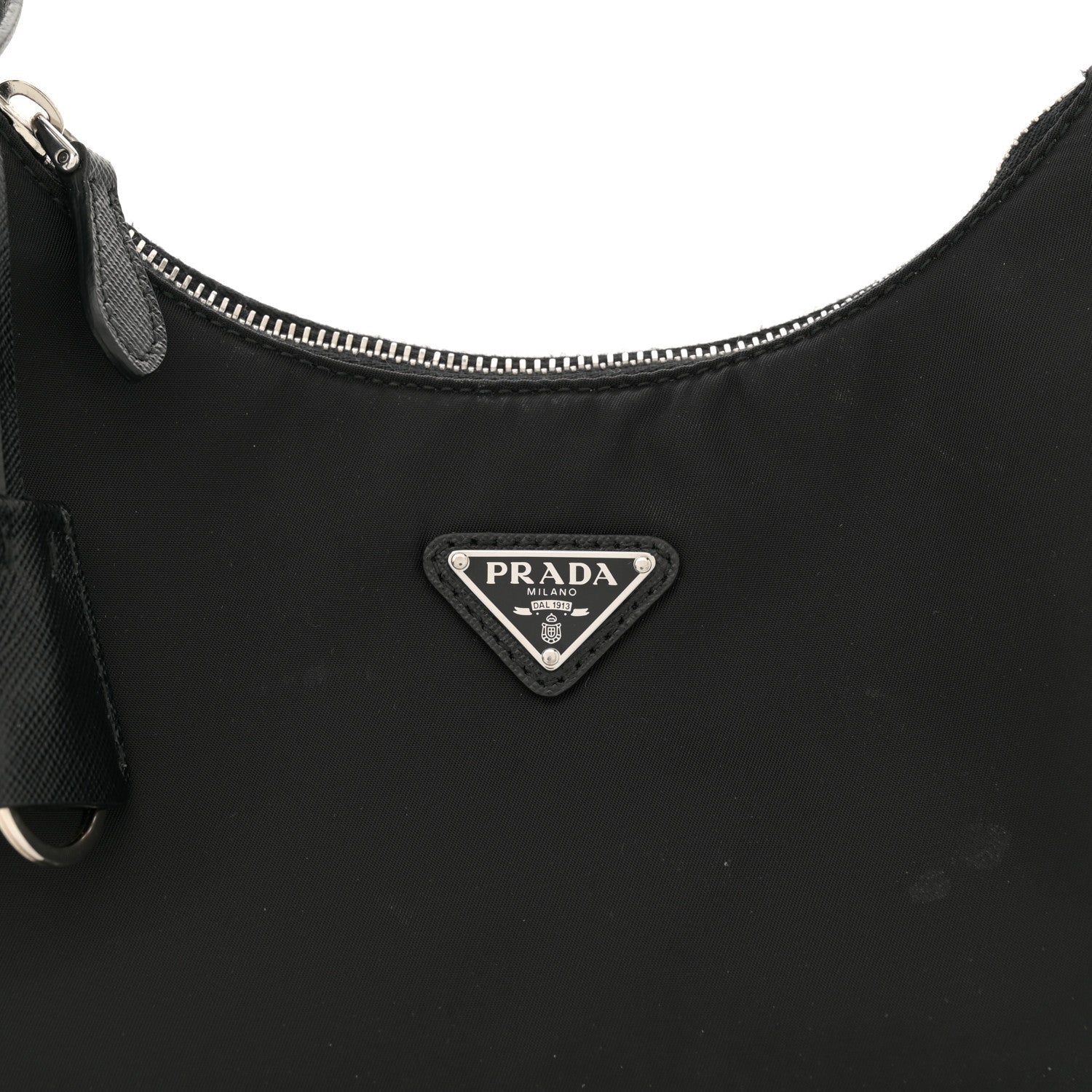 Prada Tessuto Nylon Saffiano Mini Re-Edition 2005 Bag Black 8 of 13
