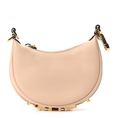 Fendi Vitello Grace Matte Nano Fendigraphy Hobo Charm Light Rose 1 of 10