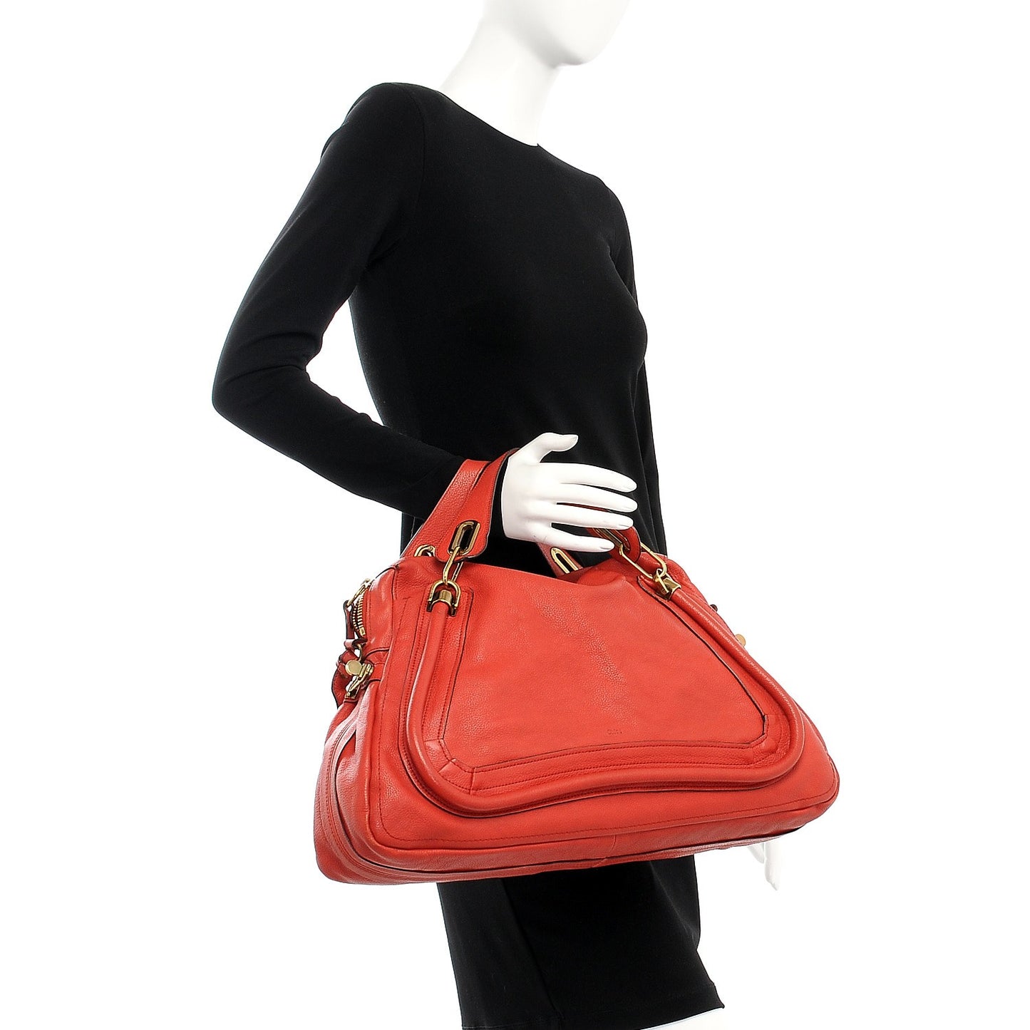 Calfskin Large Paraty Paprika Red