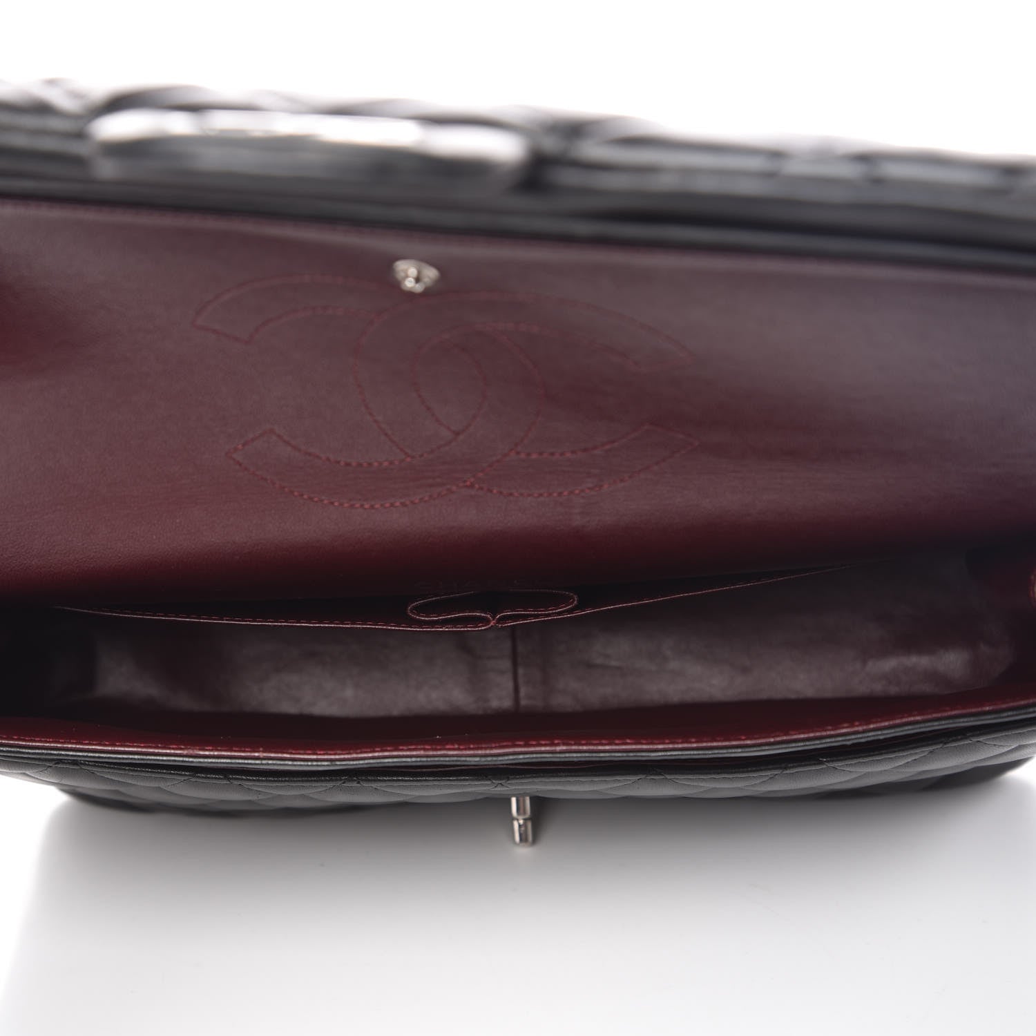 Chanel Lambskin Quilted Maxi Double Flap Black 5 of 11