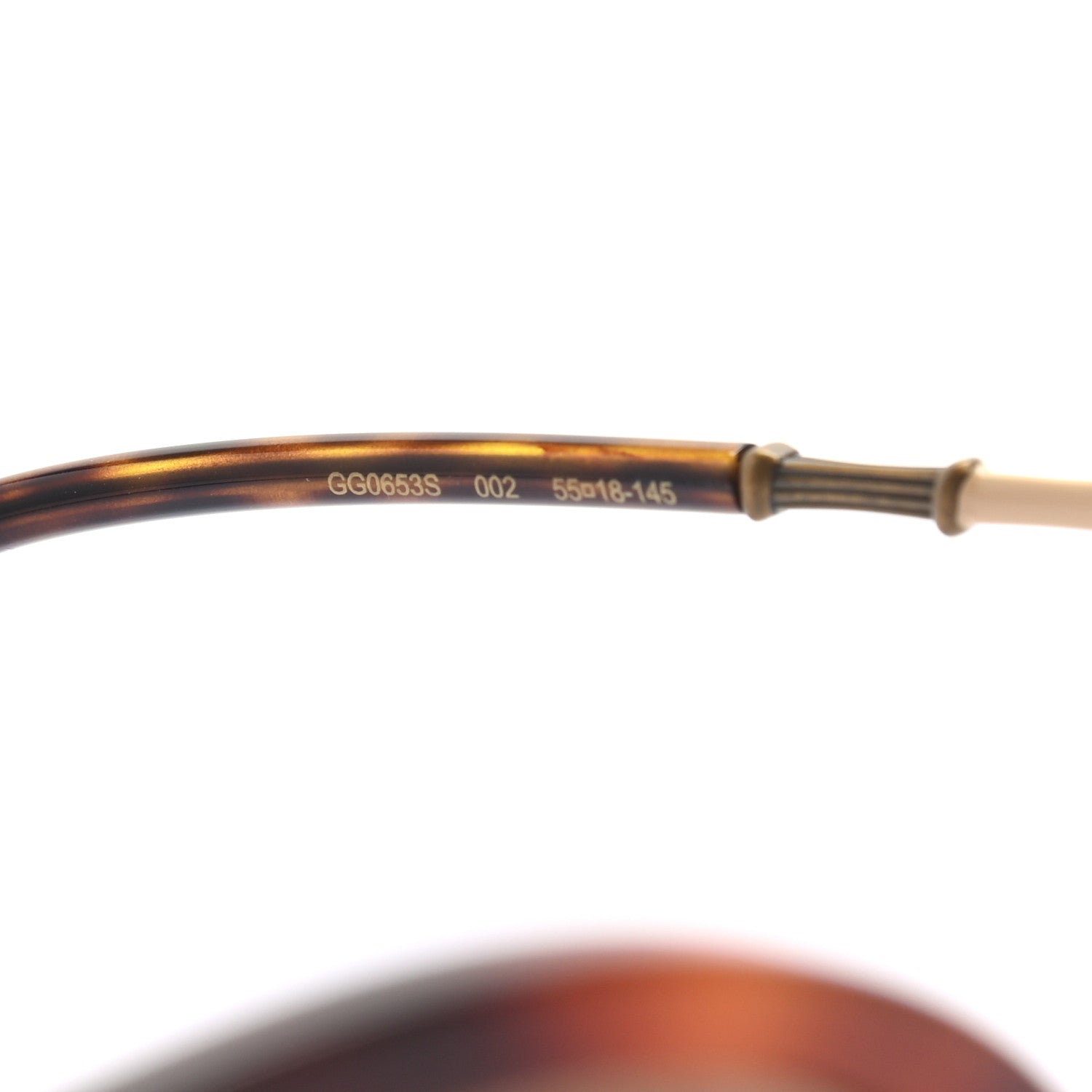 Gucci Bamboo Sunglasses GG0653S Tortoise 6 of 7