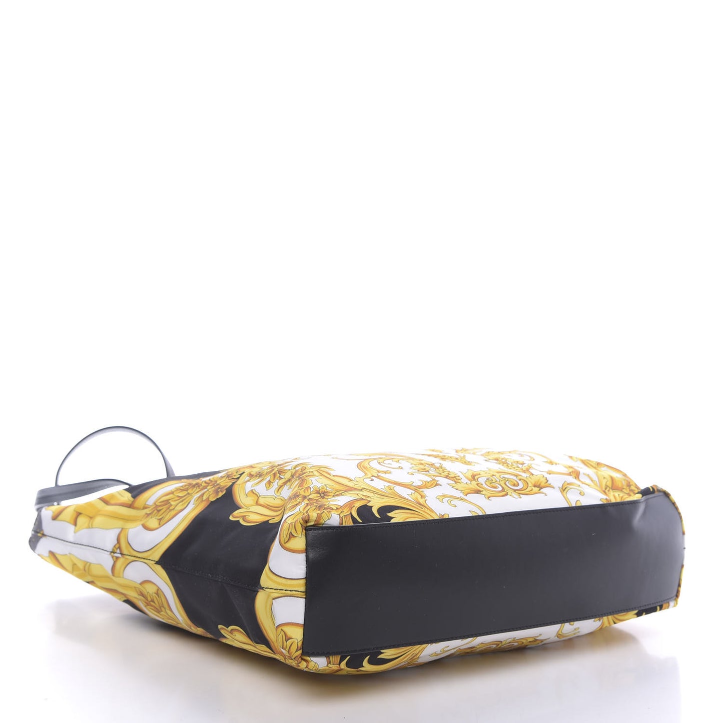 Nylon Baroque Print Tote Black