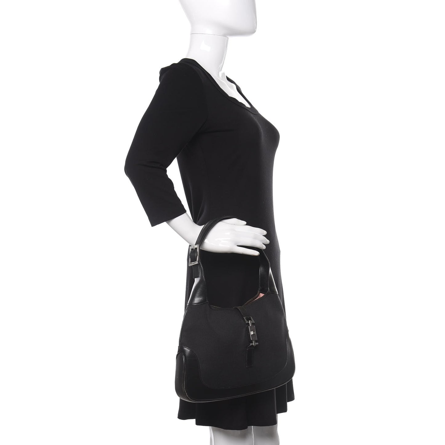 Canvas Jackie O Hobo Black