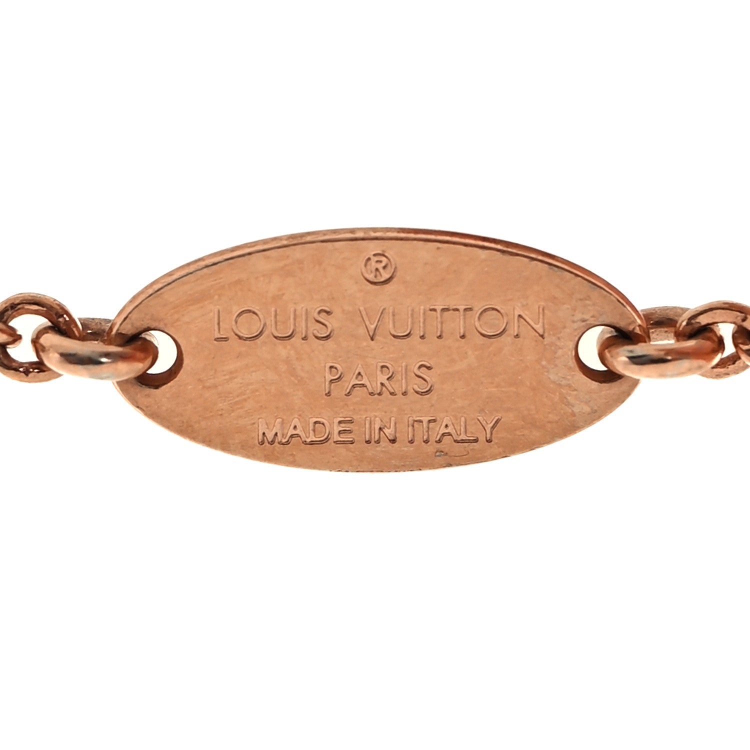 Louis Vuitton Brass Pink Gold Finish Essential V Bracelet 4 of 5