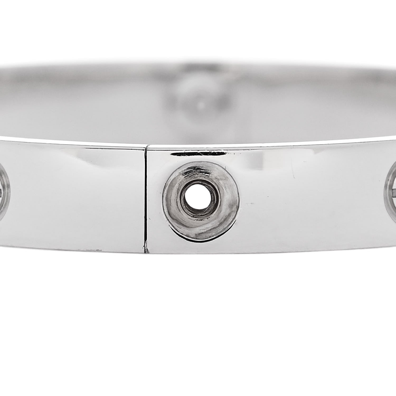 Cartier 18K White Gold LOVE Bracelet 16 4 of 10