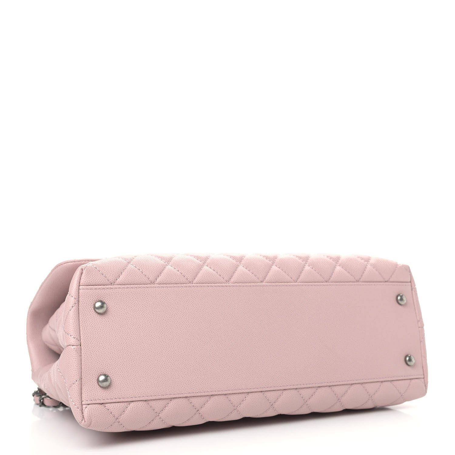 Chanel Caviar Quilted Medium Coco Handle Flap Light Pink 4 of 14