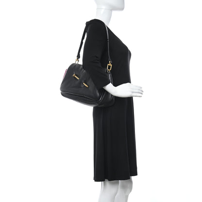 Off-White Calfskin Slouchy Nailed Clutch Black 2 of 12