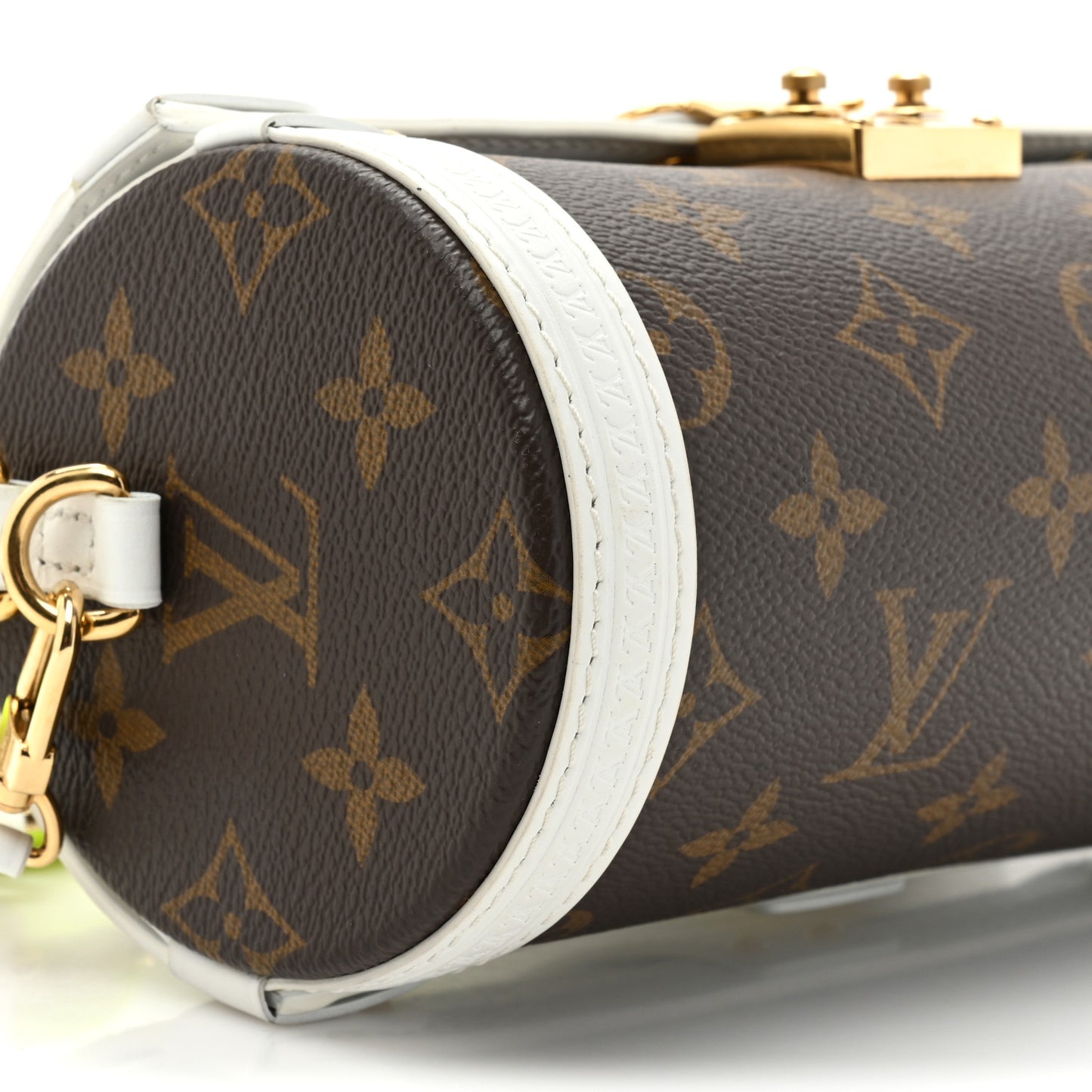 Monogram LV Match Papillon Trunk White