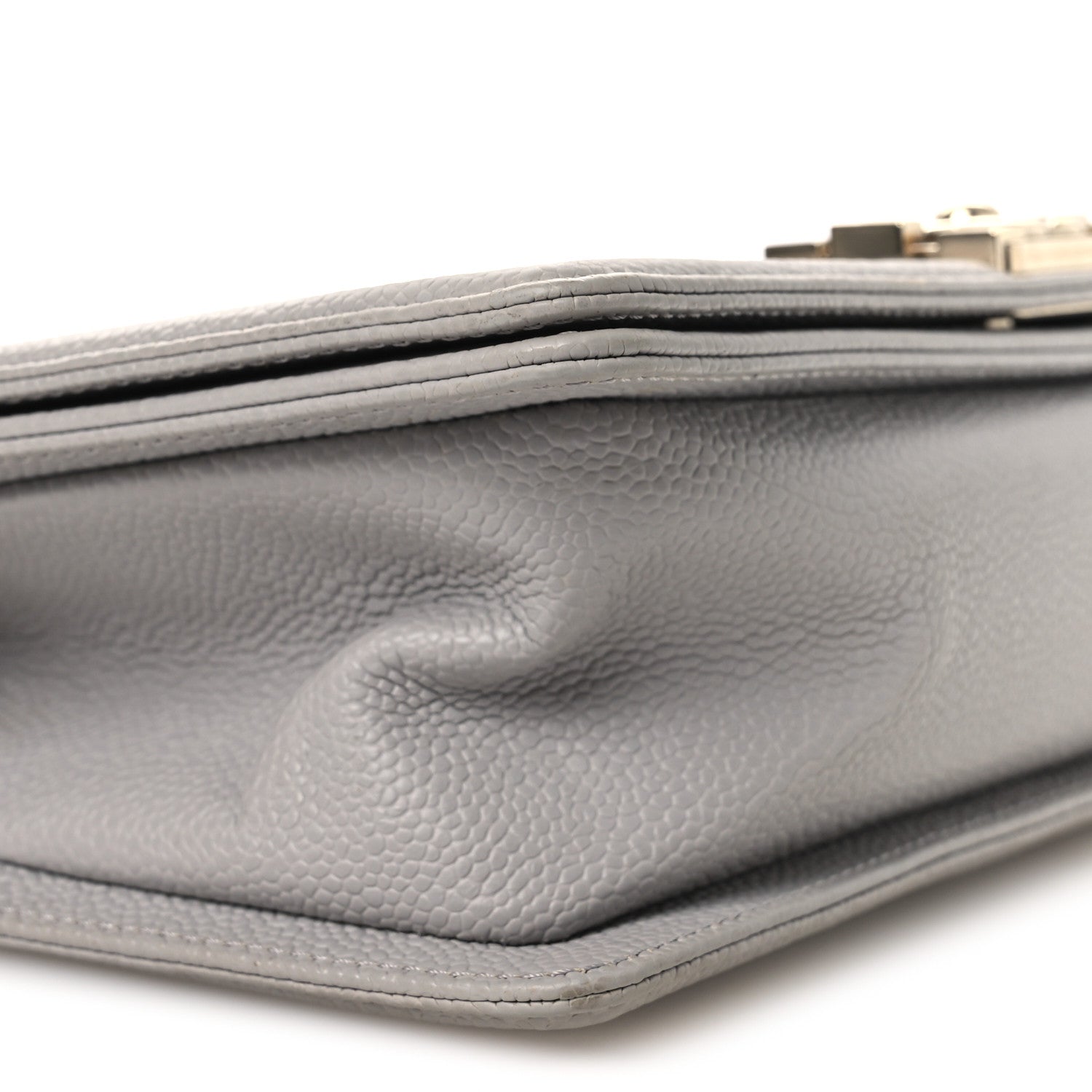 Chanel Caviar Quilted Medium Boy Flap Grey 9 of 13