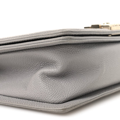 Chanel Caviar Quilted Medium Boy Flap Grey 9 of 13