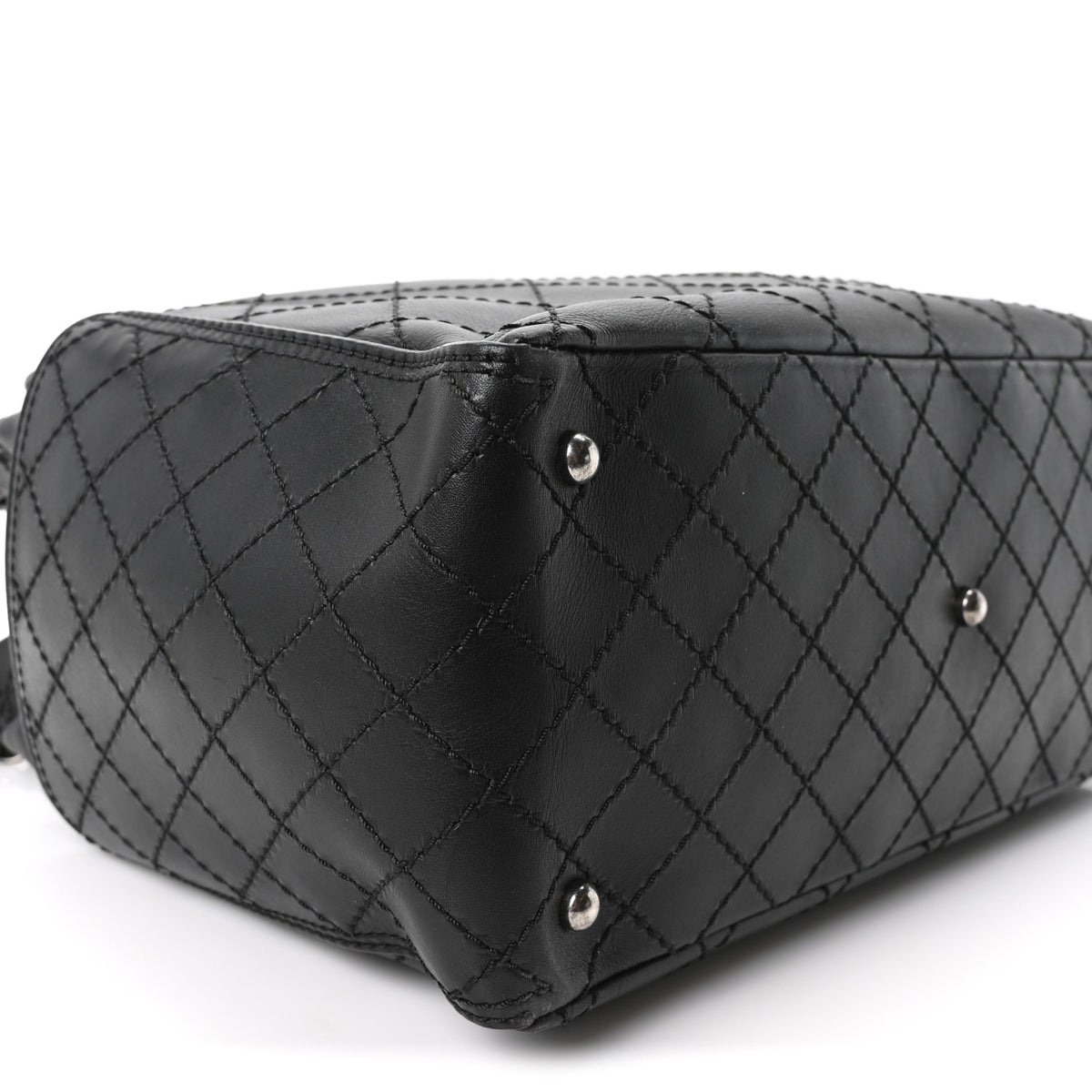 Calfskin CC Pocket Tote Black
