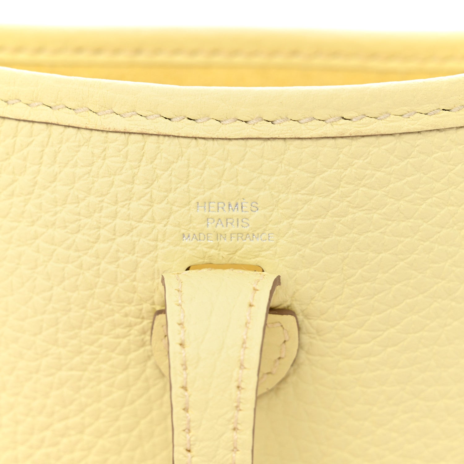 Hermes Taurillon Clemence Evelyne TPM Jaune Milton 6 of 11