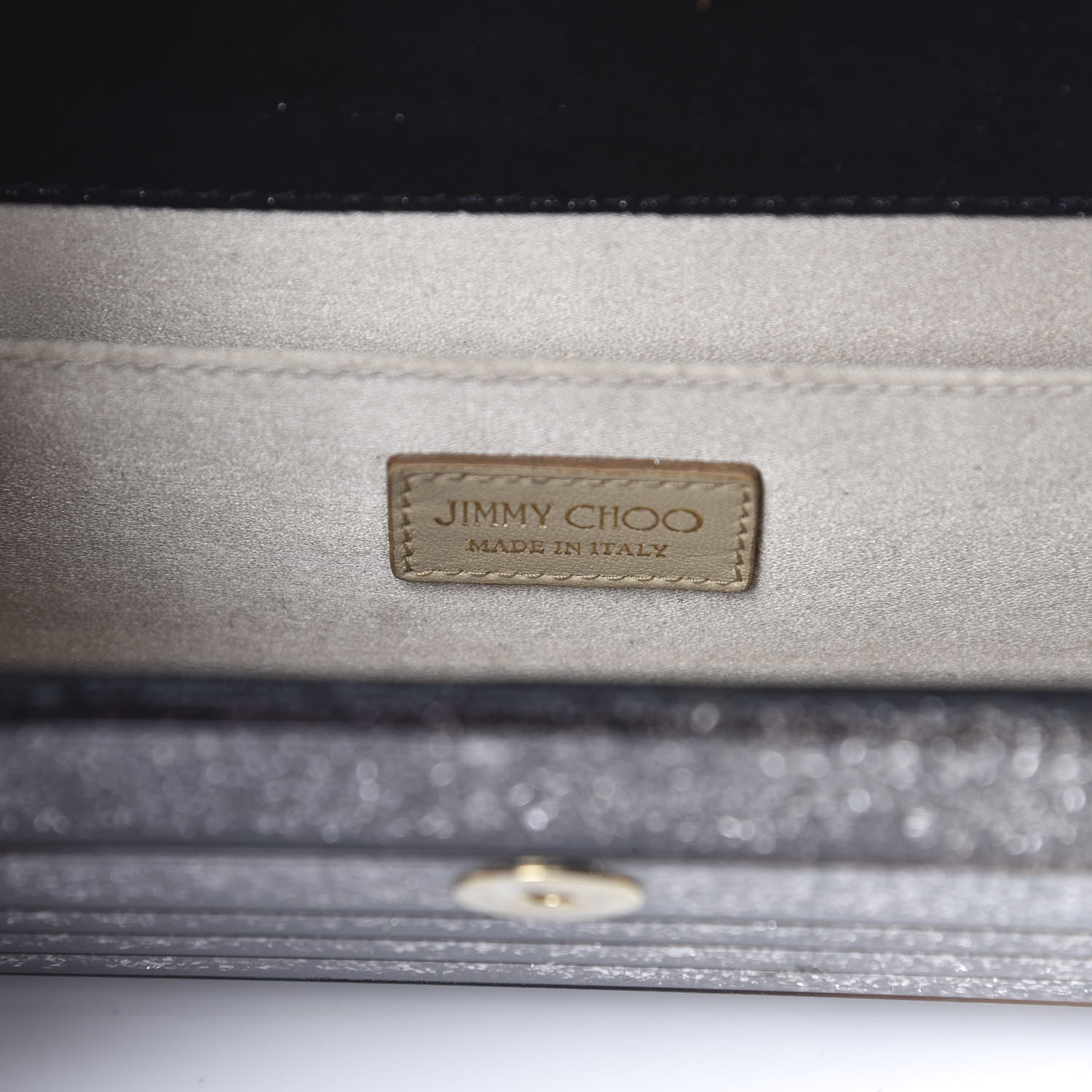 Jimmy Choo Acrylic Glitter Degrade Clutch Black Champagne 6 of 10