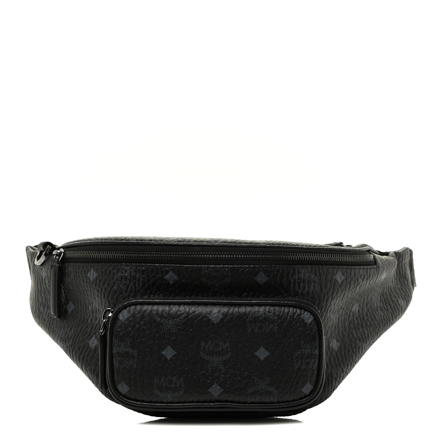 MCM Visetos Medium Belt Bag Black 1 of 10
