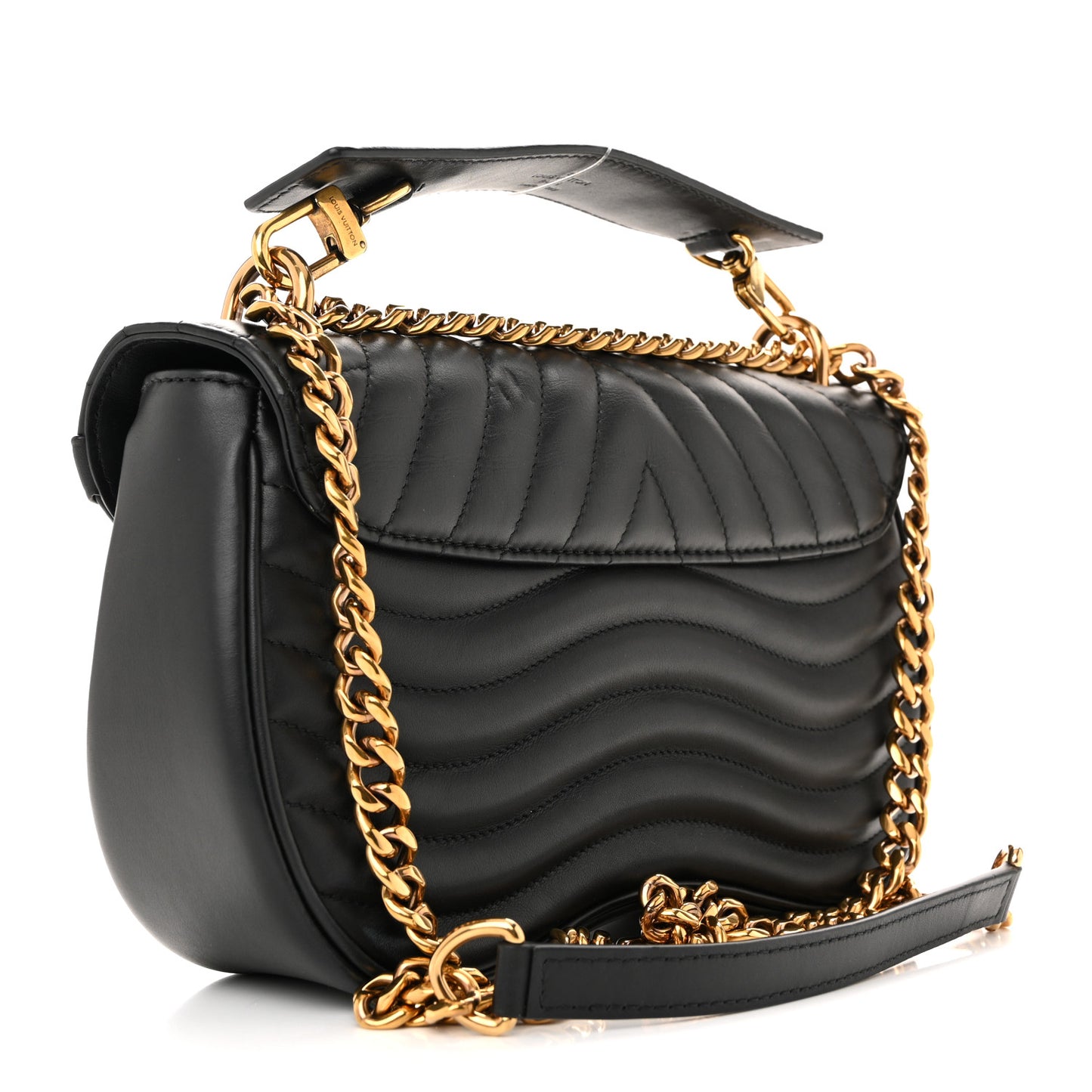 Calfskin New Wave Chain PM Black