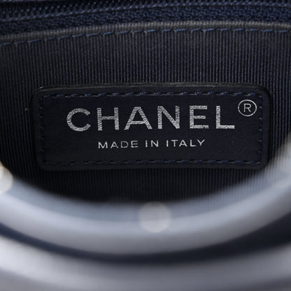 Chanel Aged Calfskin Quilted Small Gabrielle Hobo Navy 6 of 10