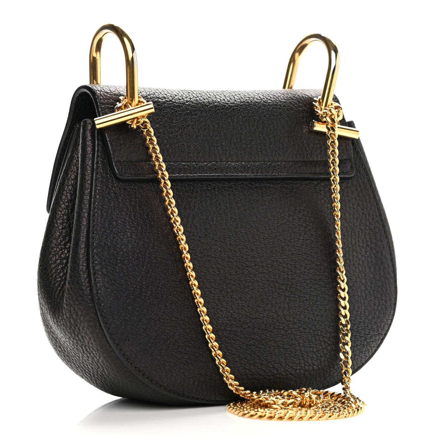 Chloe Grained Lambskin Nano Drew Shoulder Bag Black 3 of 11