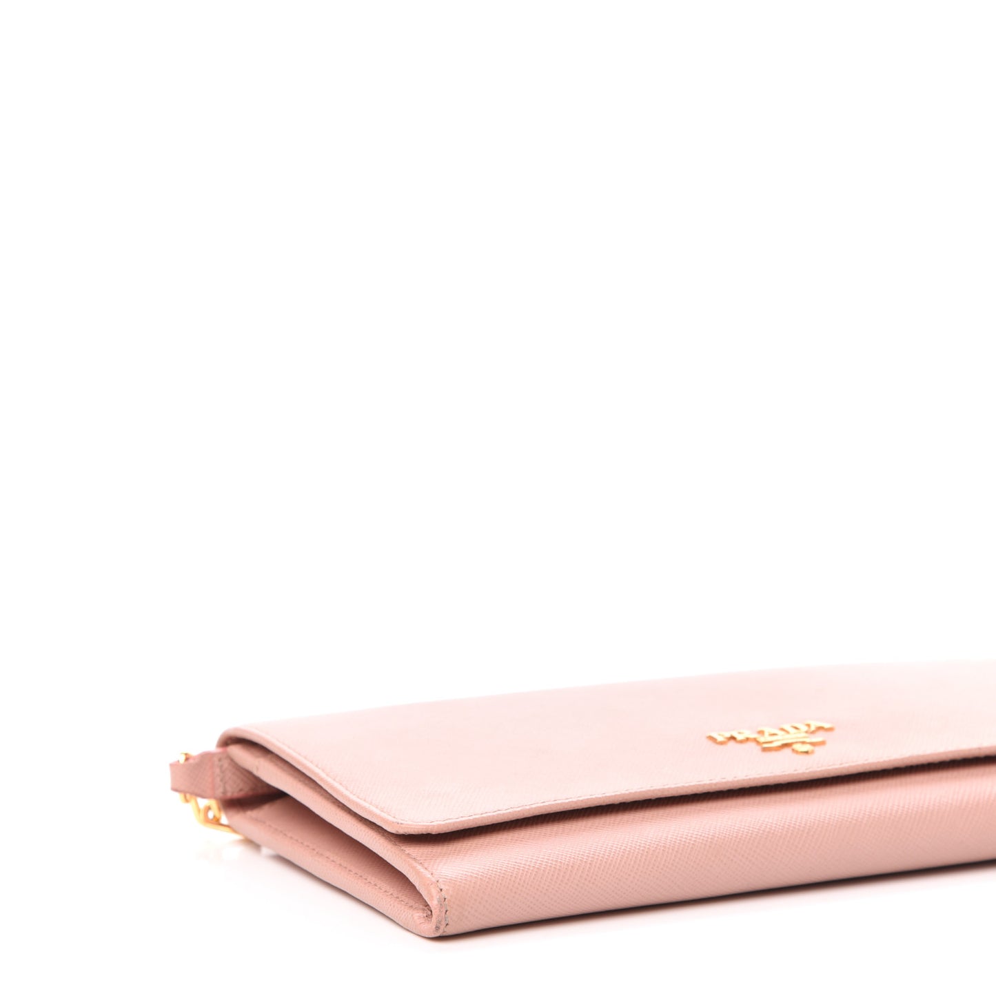 Saffiano Metal Oro Chain Wallet Orchidea