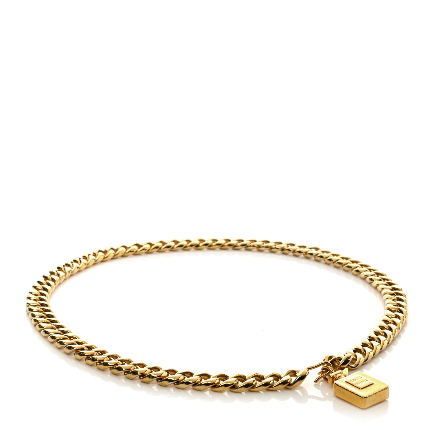 Chain Coco Perfume Bottle Belt Gold