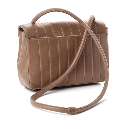 Chanel Lambskin Vertical Quilted CC Flap Shoulder Bag Brown 3 of 11