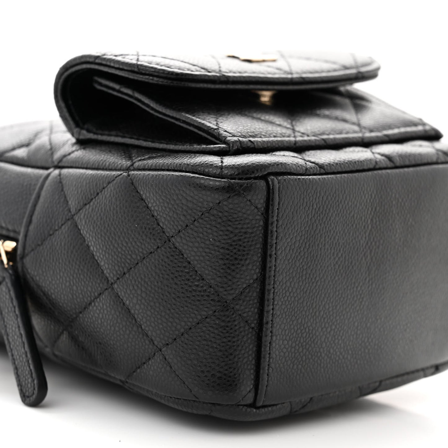 Caviar Quilted CC Mini Classic Backpack Black