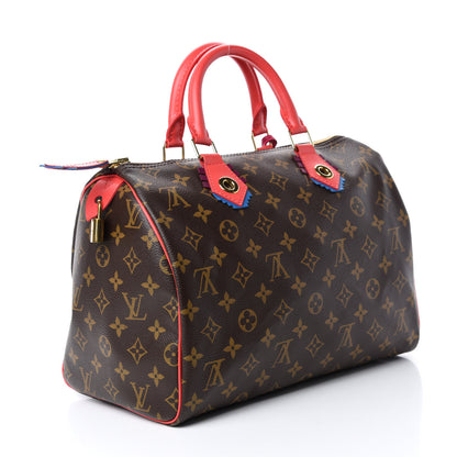 Louis Vuitton Monogram Totem Speedy 30 Flamingo 3 of 9
