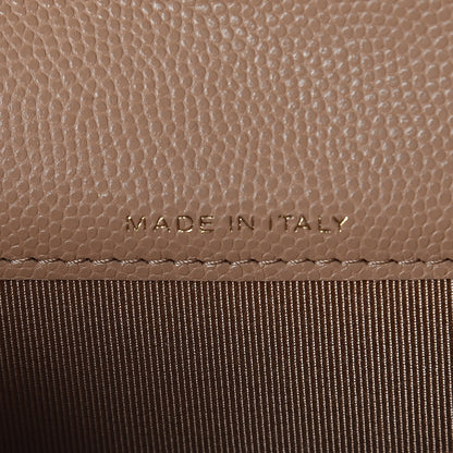 Chanel Caviar Quilted Flap Card Holder Wallet Beige 7 of 9