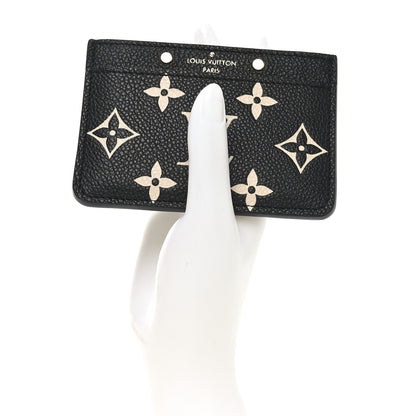 Louis Vuitton Empreinte Card Holder Black Beige 2 of 7