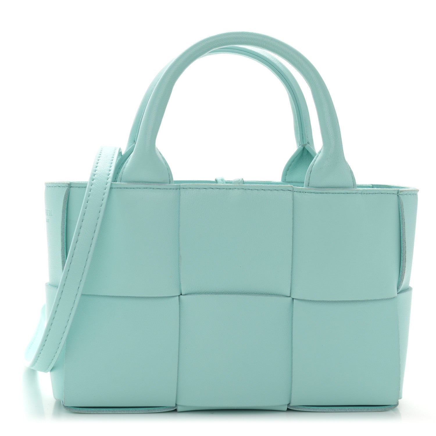Bottega Veneta Lambskin Maxi Intreccio Candy Arco Tote Celadon 1 of 11