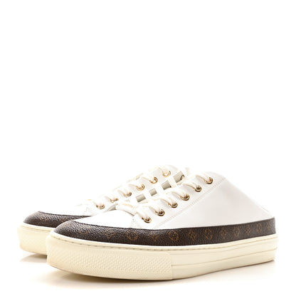 Louis Vuitton Monogram Womens Stellar Open Back Sneakers 39.5 White 4 of 8