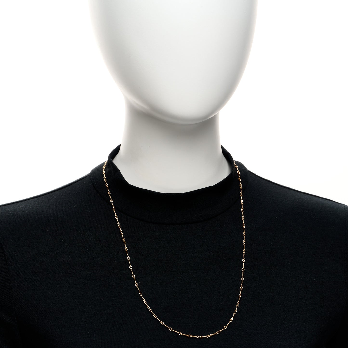 22K Yellow Gold Twist Chain Necklace 24"