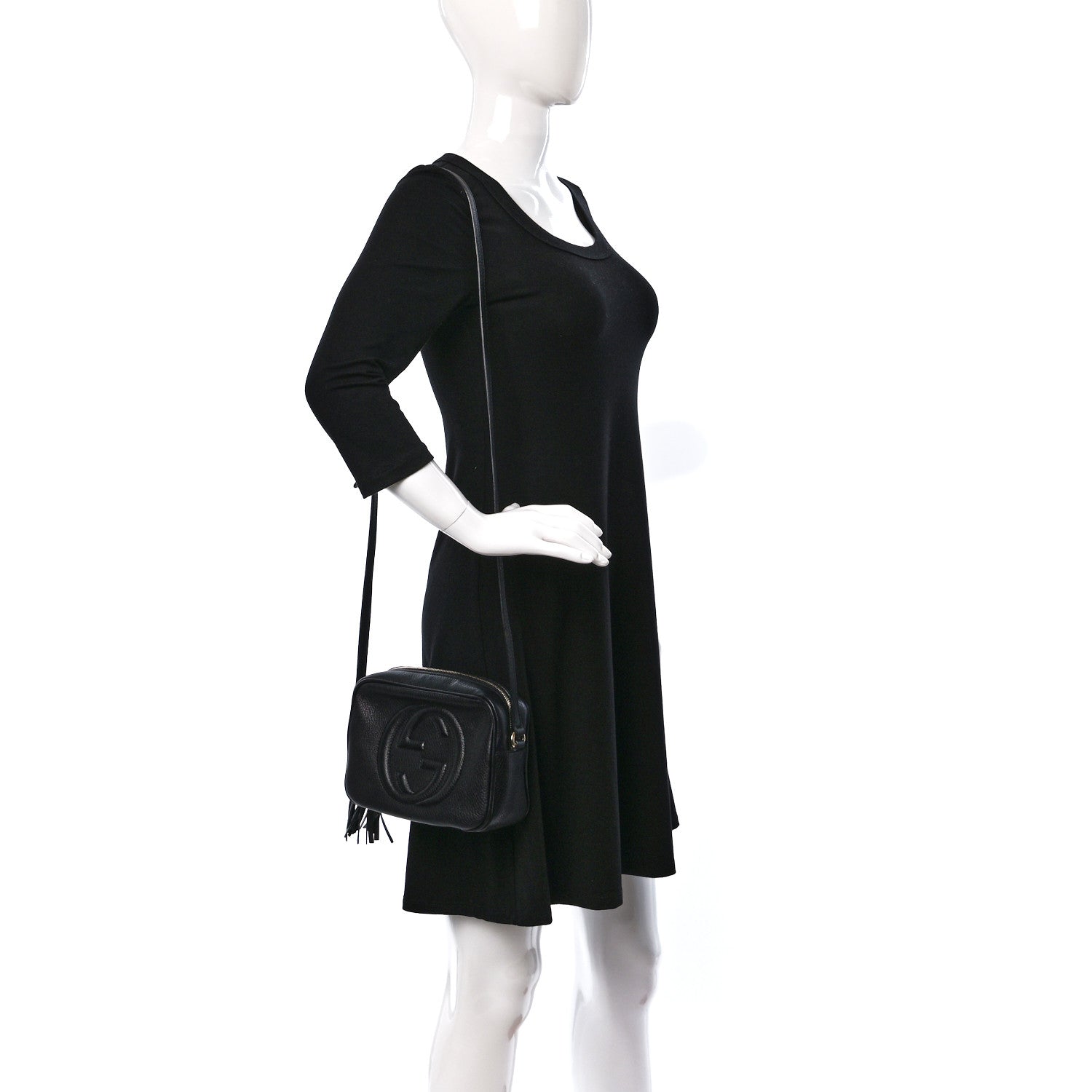 Gucci Pebbled Calfskin Small Soho Disco Bag Black 2 of 9